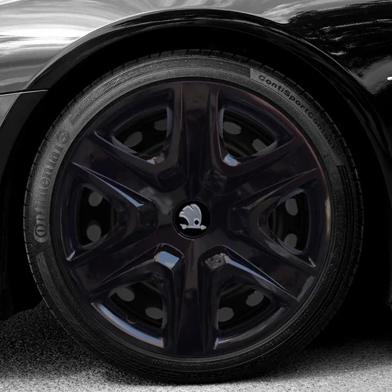 Крышка колеса автомобиля 15 дюймов пианино яркий черный колпаки ступиц для шкода