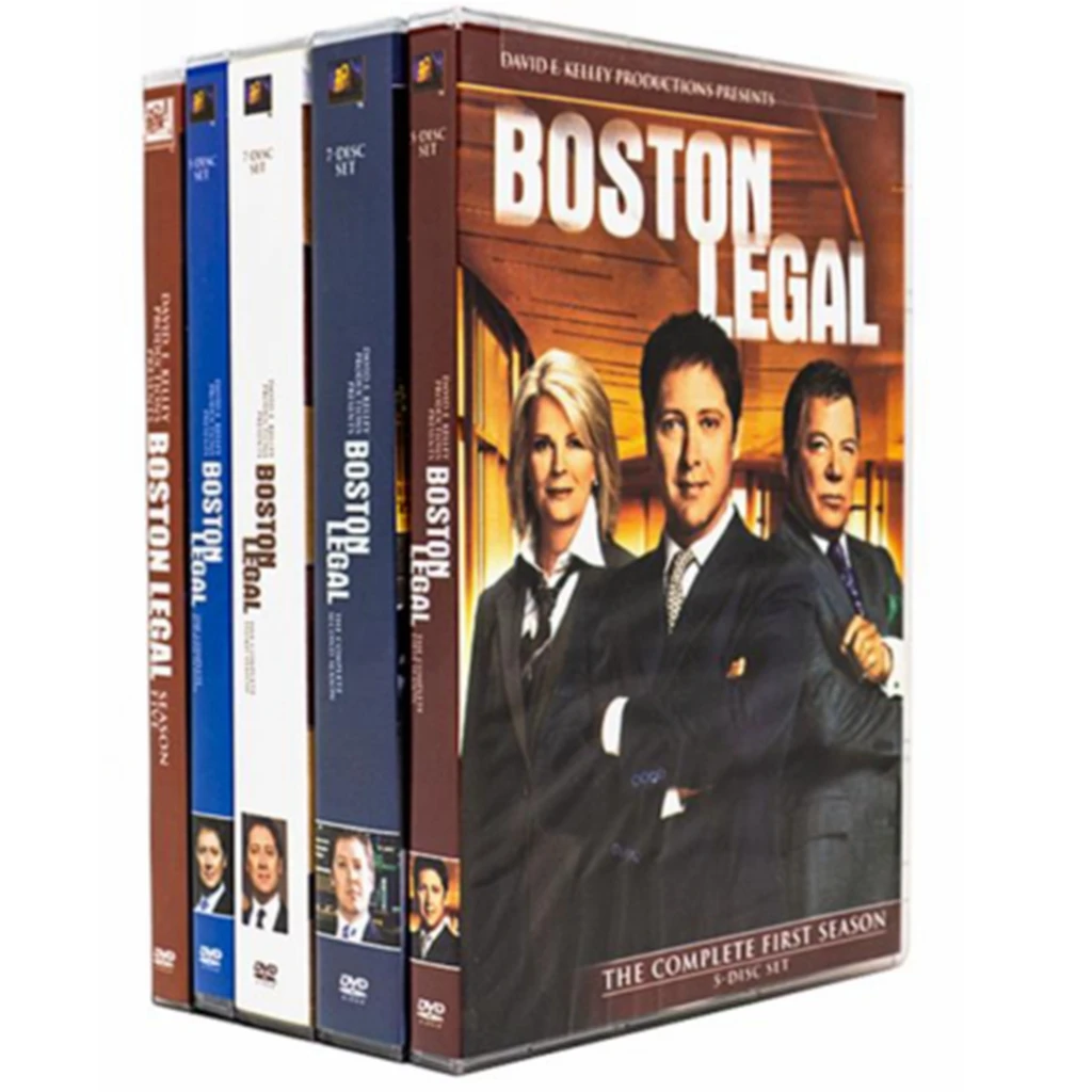 

Boston Legal Complete Series Seasons 1-5 DVD Box Set 28 Discs