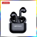 Оригинальная беспроводная гарнитура Lenovo LP40, TWS, Bluetooth 5,0, двойная стереосистема, шумоподавление, сенсорный бас, длительный режим ожидания, 230 мАч