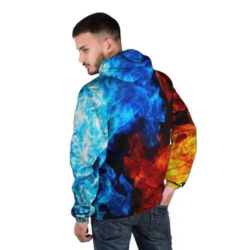 Мужская ветровка 3D Абстракция для мужчин спорта и отдыха путешествий