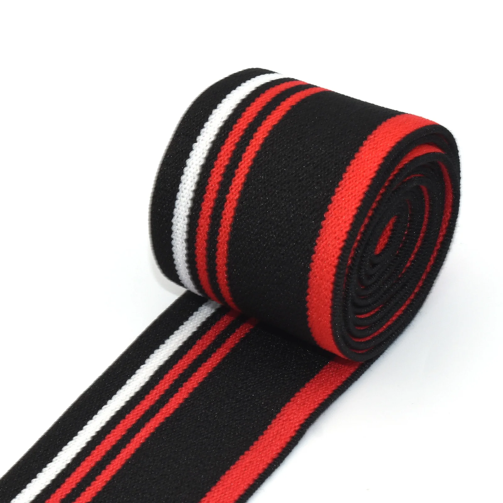 

1.5"Colorful Elastic Band Striped Webbing Elastic Webbing Used for Bag Key Chain DIY Sewing Elastic Elasticity Purse Strap