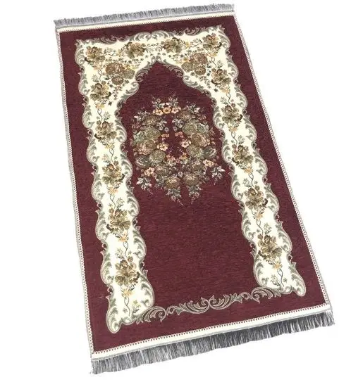 

Chenille Pearl Prayer Rug (Maroon) muslim islamic gift سجاد صلاة مسلم هدية إسلامية sijad salat muslim hadiat 'iislamia
