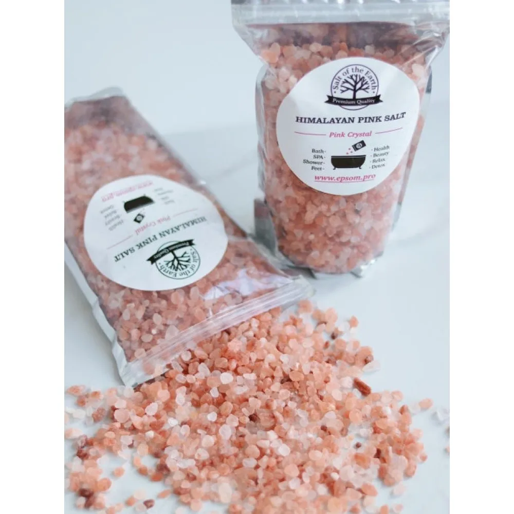 Розовая гималайская соль для ванн Salt of the Earth 2 5 кг (крупный помол). Морская ванны. -