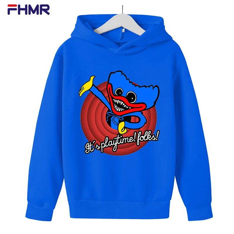 

Толстовка с капюшоном для мальчиков и девочек, милый мультяшный рисунок в стиле Харадзюку, детская одежда с анимацией, модная одежда большо...