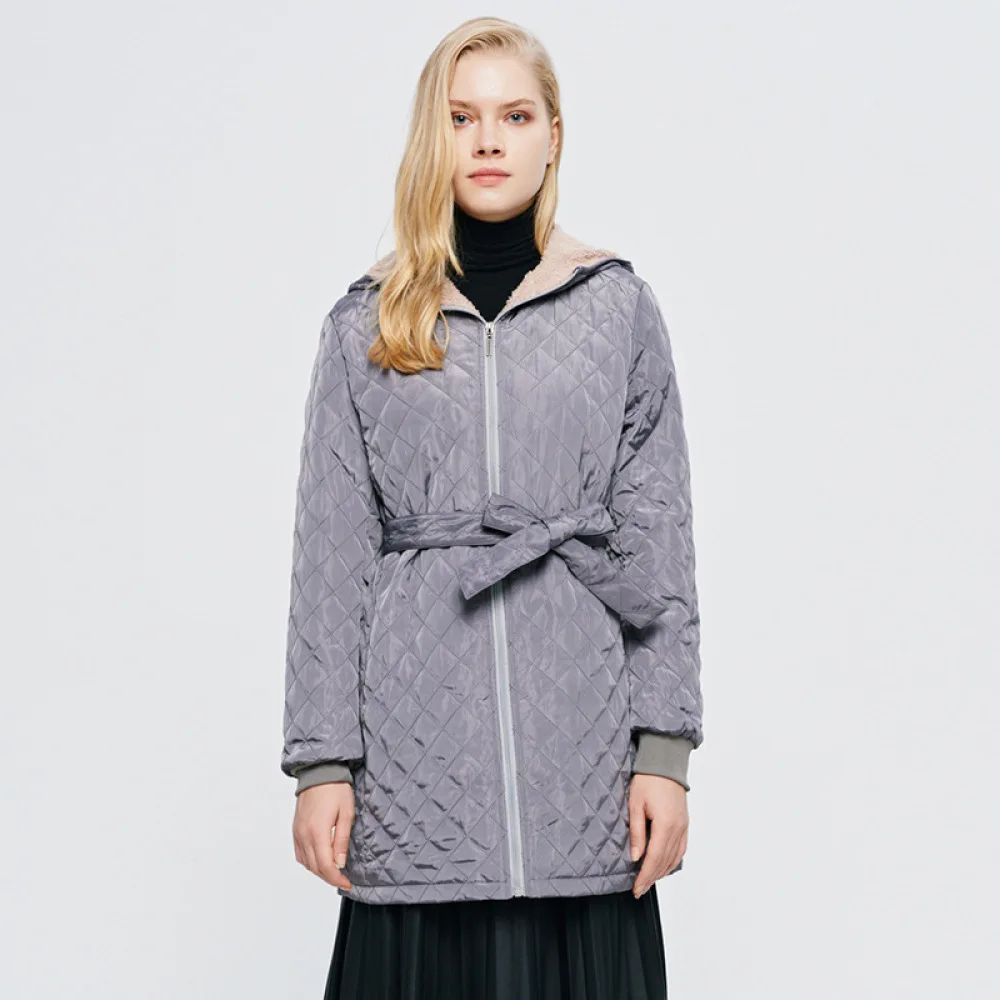 

Women Clothes Fashion Parka 2020 Winter New All-Match Outwear Trend Jacket Elegant Solid Hooded Warm Medium Length Parka Coat