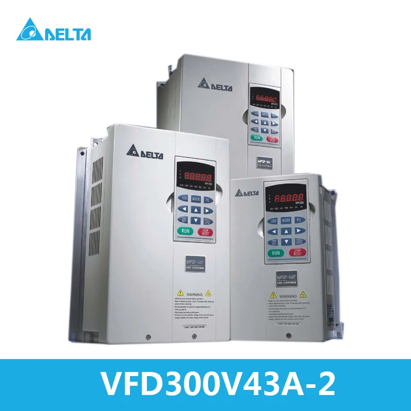 

VFD300V43A-2 New Delta VFD-VE Series Frequency Converter Variable Speed AC Motor Drives Controller 3-Phase 30KW 460V Inverter