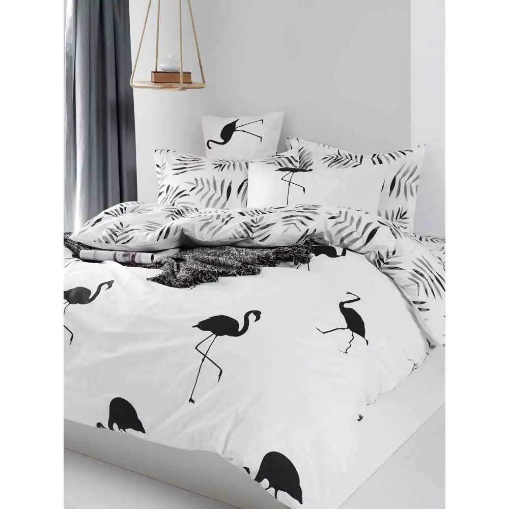 

Bedding Set %100 Cotton Pillowcase + Duvet Case + Flat Sheet 160x220 200x220 Breathable Smooth Comfortable