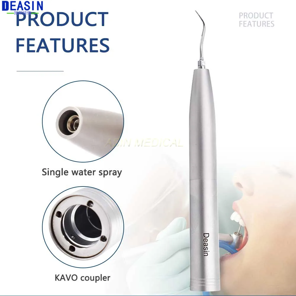 

Dental Air Scaler Handpiece Sonic S With kavo Quick Coupling Integrated Spray Apply To Scaling Removal Calculus Stain + 3 Tips