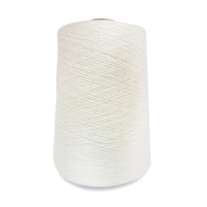 Пряжа для вязания и рукоделия Гронитекс хлопок 100% отбеленная на бобине 500 г 2500 м