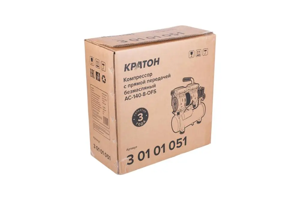 Компрессор с прямой передачей безмасляный Кратон AC 140 8 OFS|compressor|kraton |