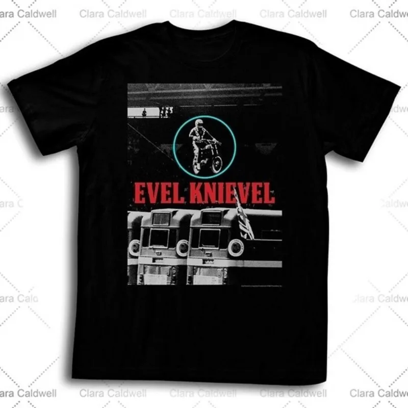 

Men's Hip Hop Style Short Sleeves Evel Knievel T Shirt Redwhiteblue Adult Short Sleeve L