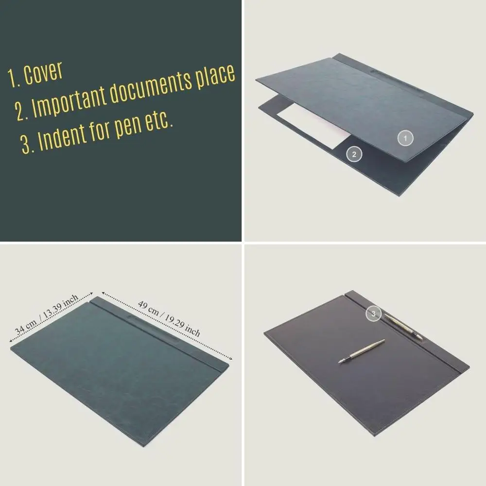 Кожаный Настольный набор из 8 предметов настольный органайзер аксессуары для