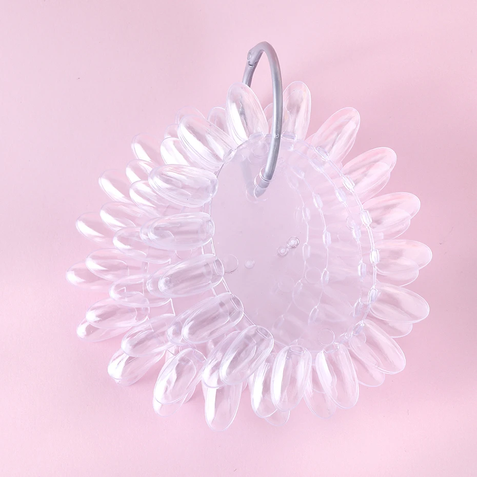 Набор накладных ногтей PP1513 Круглые 160 с кольцом для разных цветов палитра лаков