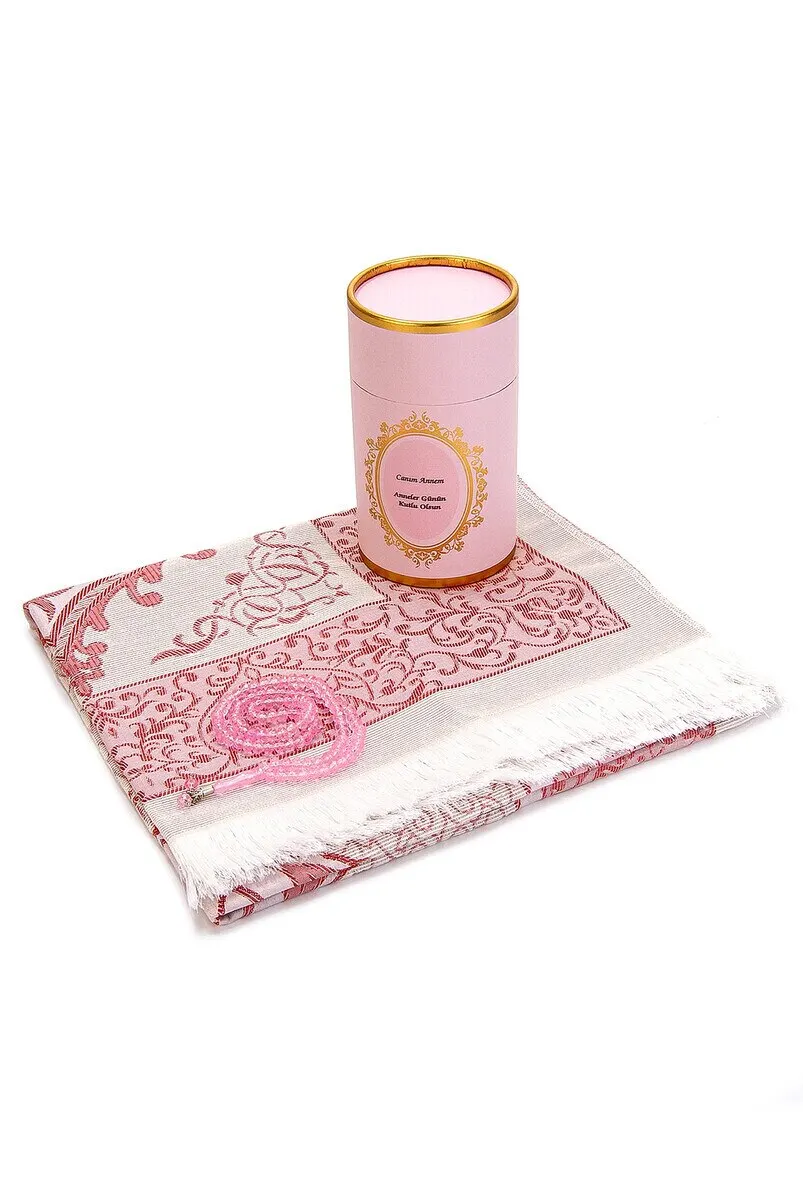 

WONDERFUL Dear Mum Special Cylinder Boxed Set with Prayer Rug and Pearl Rosary