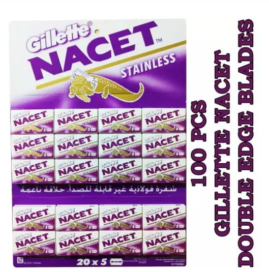 Двойные лезвия для бритвы Nacet из нержавеющей стали 50 100 200 шт|Бритва| |