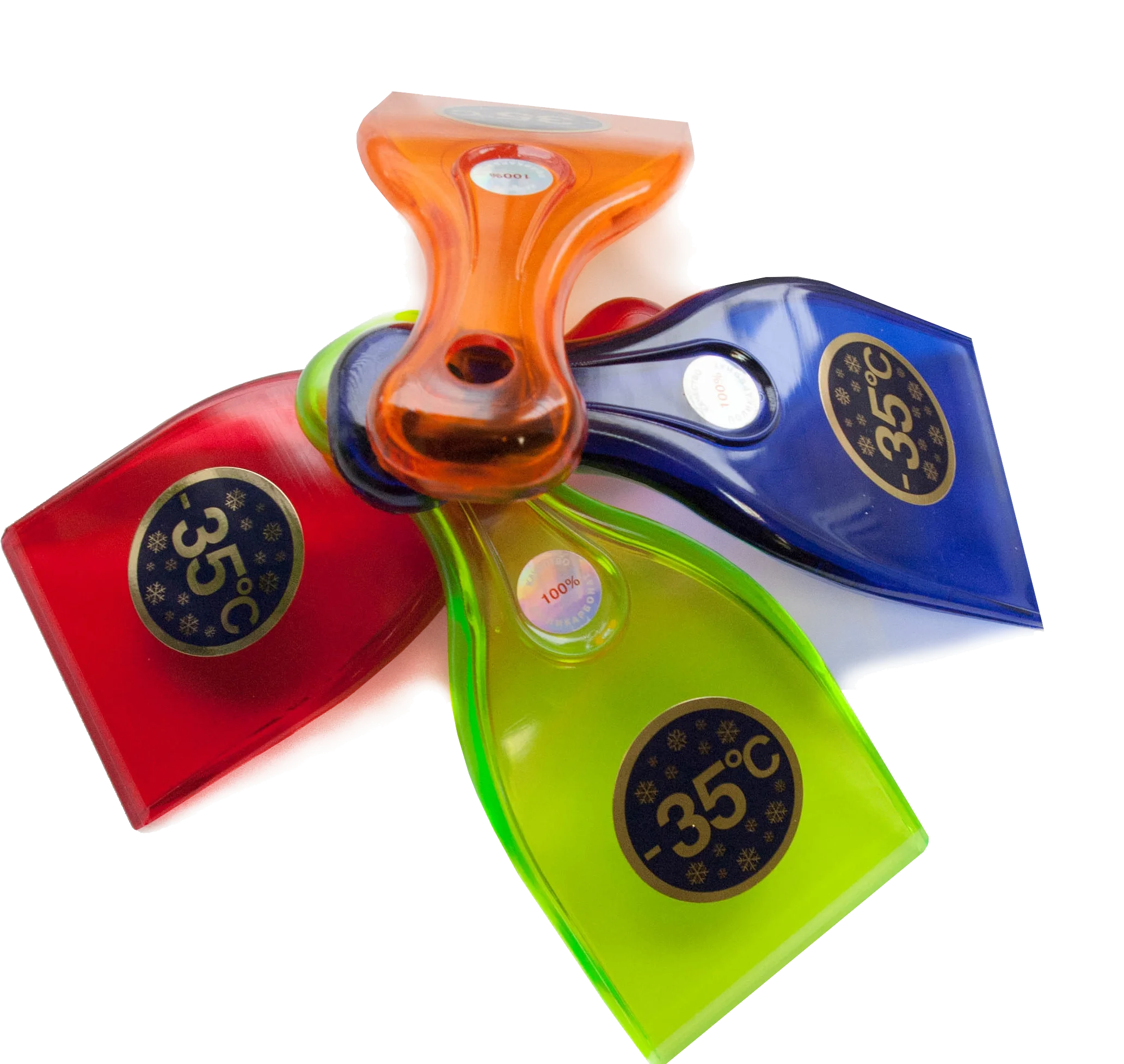 Scraper car for ice snow and quick cleaning of windshield (set 3 pcs.) | Ice