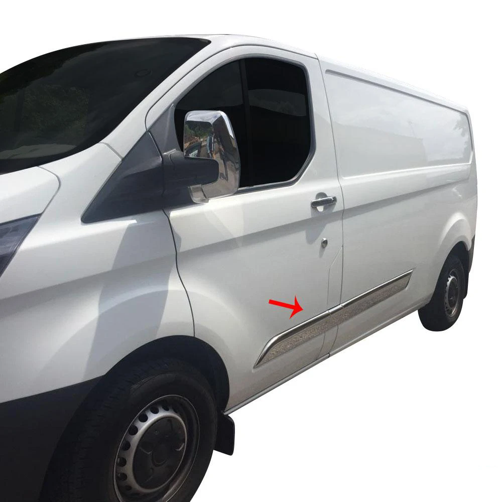 

Ford Tourneo Custom Chrome Side Door Streamer 5 Piece Stainless Steel (2012-)