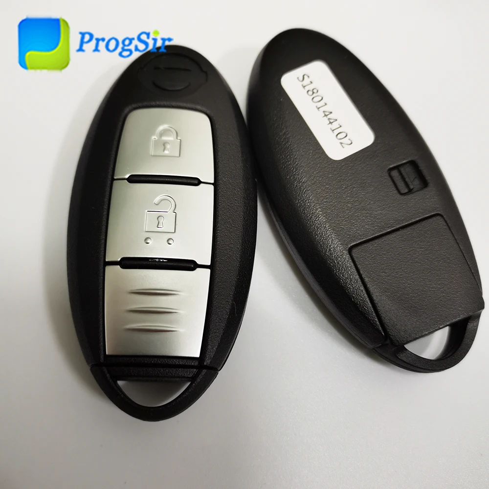 2 кнопки 434 МГц FSK умный ключ приближения для Nissan Qashqai X-Trail с чипом Hitag AES 4A S180144102 CMIIT ID: 2012DJ6167
