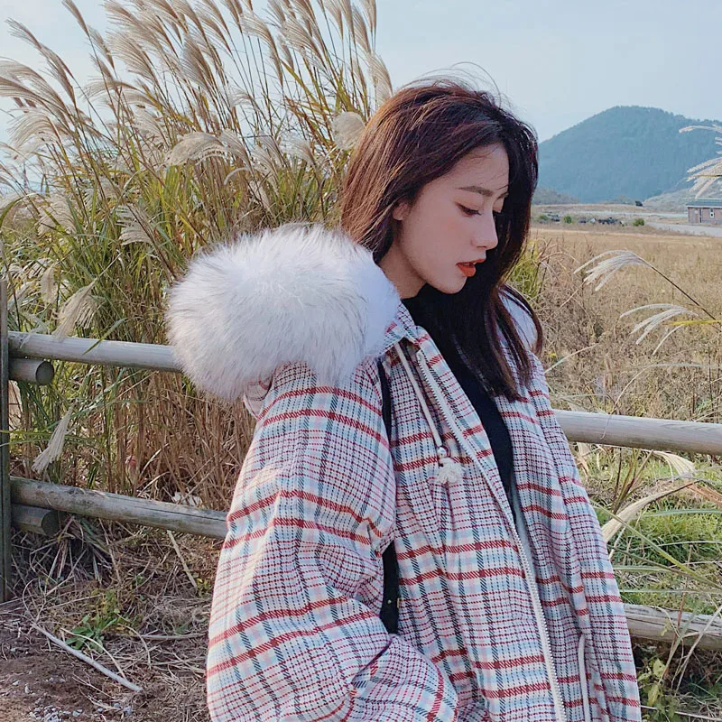 Женская длинная куртка хлопковая парка оверсайз с мехом 2019 | одежда
