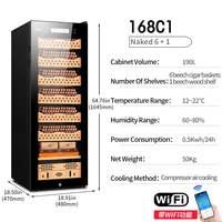 intelligent cigar humidor with wifi function cigar cabinet control temperature humidity cooler saving energy no noise fit 1380pc