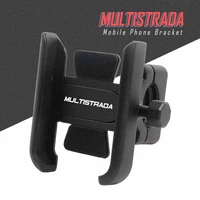 for ducati multistrada v4950s1260s1100s1000s ds motorcycle cnc handle bar rear mirror mobile phone bracket gps stand holder