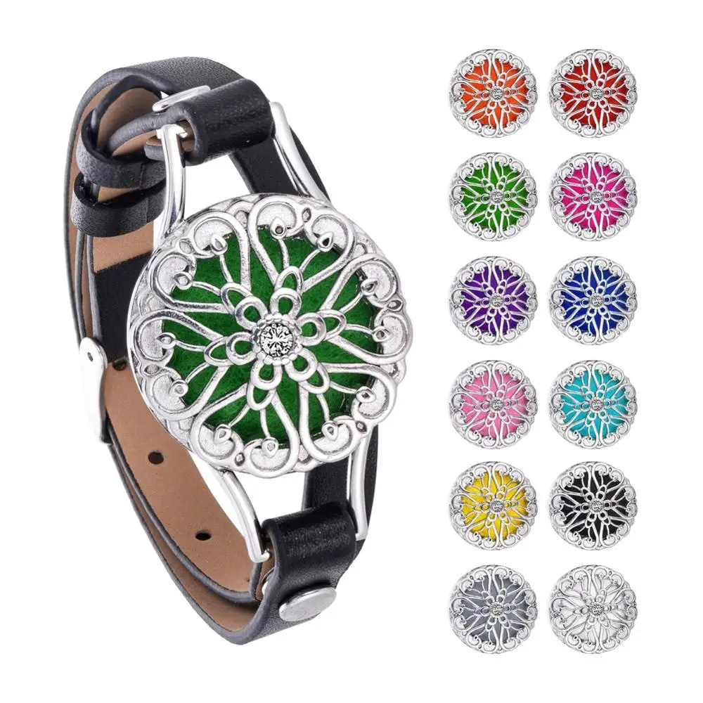 Белый K Нержавеющая сталь бриллиантовый трехмерный цветочный узор открывающийся