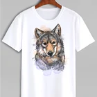 Мужская футболка Волк  Большие размеры 10XL