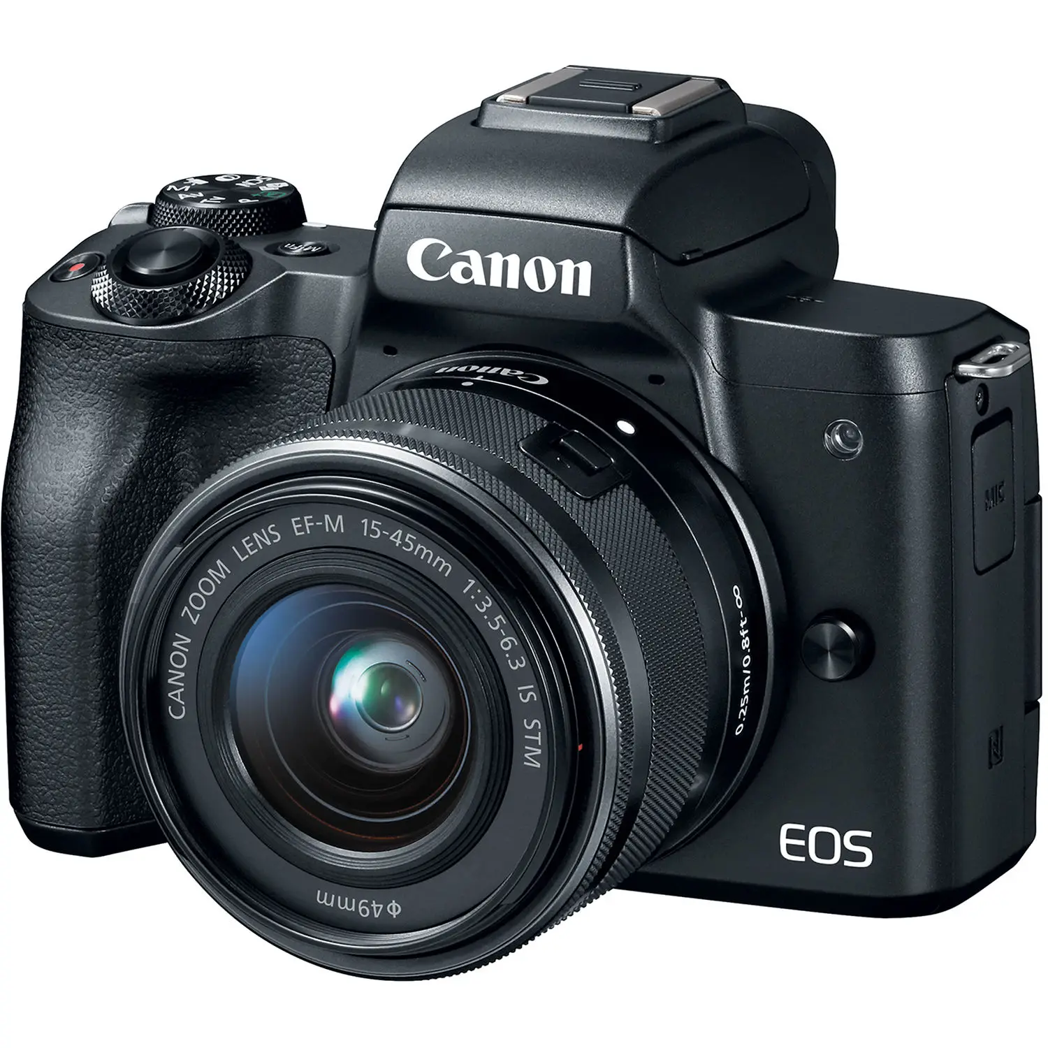 Новый Canon M50 беззеркальных Камера с EF-M 15-45 мм f/3 5-6 3 IS STM черный-24.1MP APS-C -4K -Vari-угол
