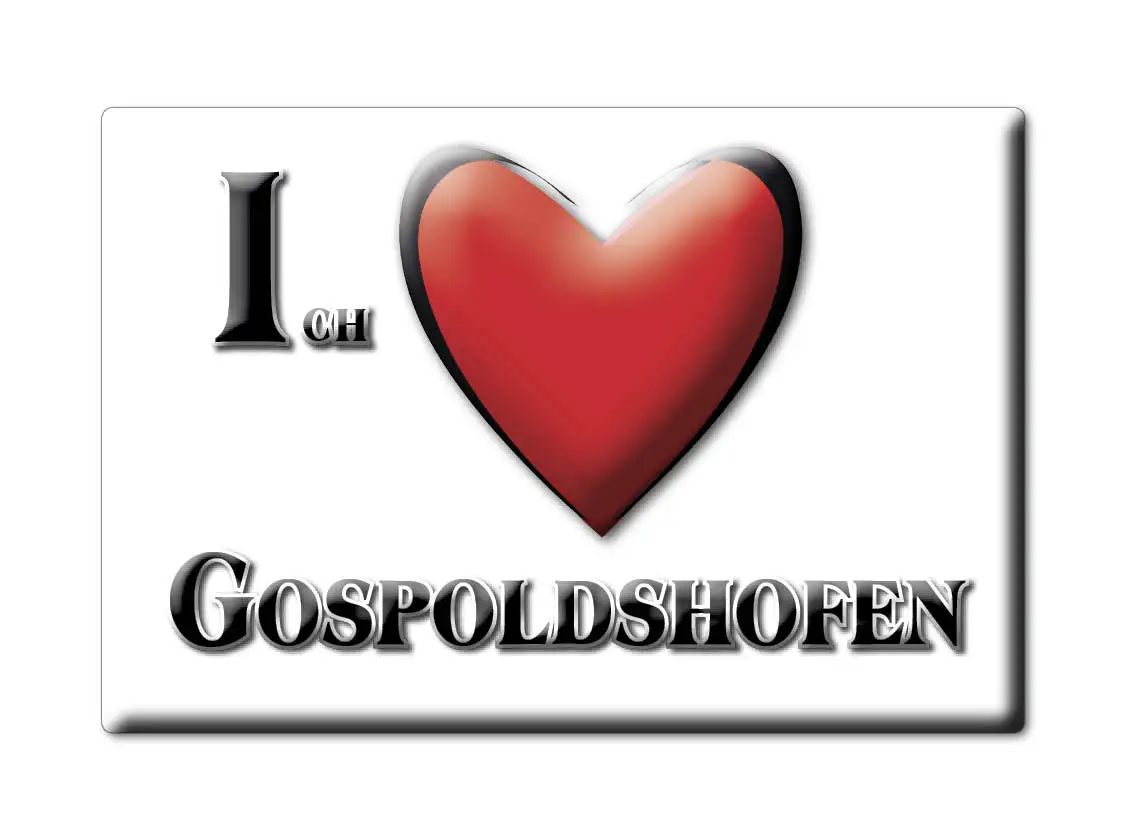 GOSPOLDSHOFEN магнит lodeston Баден Вюртемберг (BW) Германия на холодильник сувенир я люблю