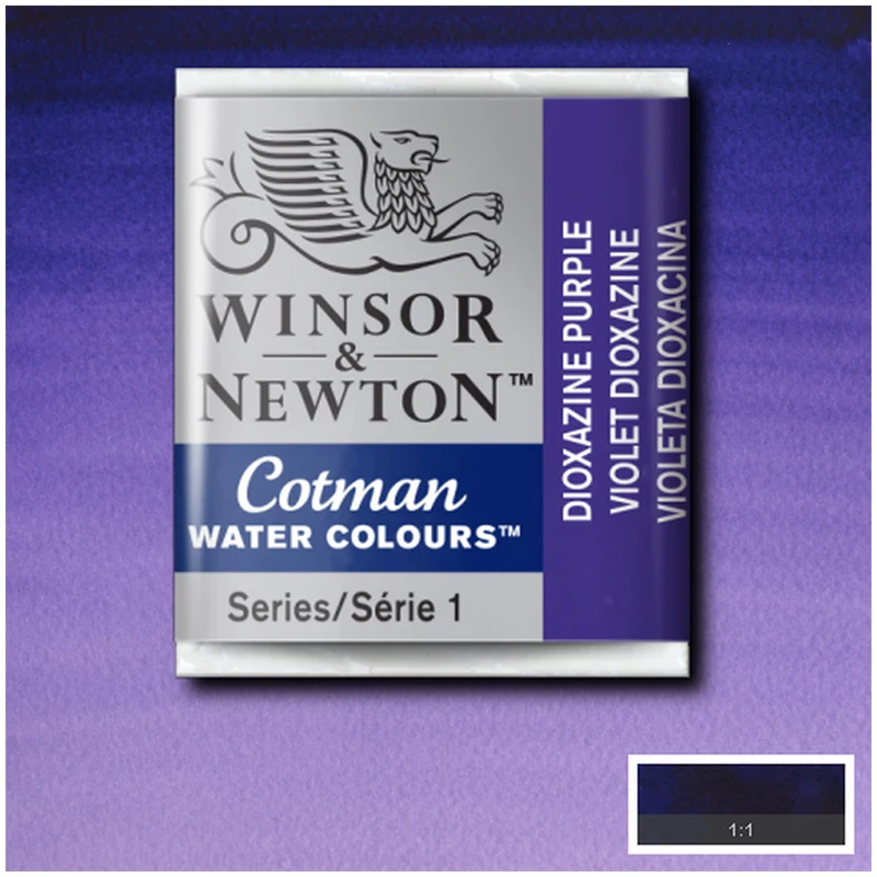 Watercolor Art professional Winsor &amp Newton &quotCotman&quot 1 PCs-cuvette. Purple диоксазин |