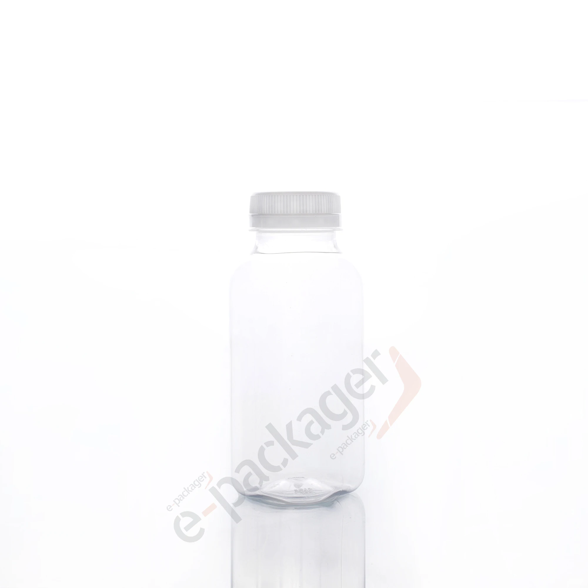

100Pcs 250ml Transparent Empty Storage Containers Disposable PET Bottles with Lid for Beverage Drink Bottle Juice Bottle Jar