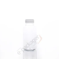 100pcs 250ml transparent empty storage containers disposable pet bottles with lid for beverage drink bottle juice bottle jar
