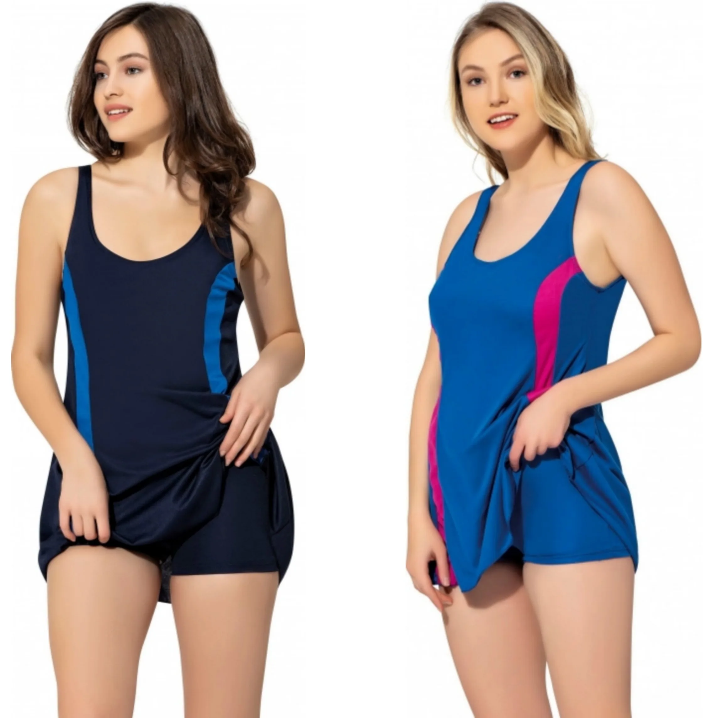 Цельный купальный костюм женская одежда для плавания Морской Костюм шорты с