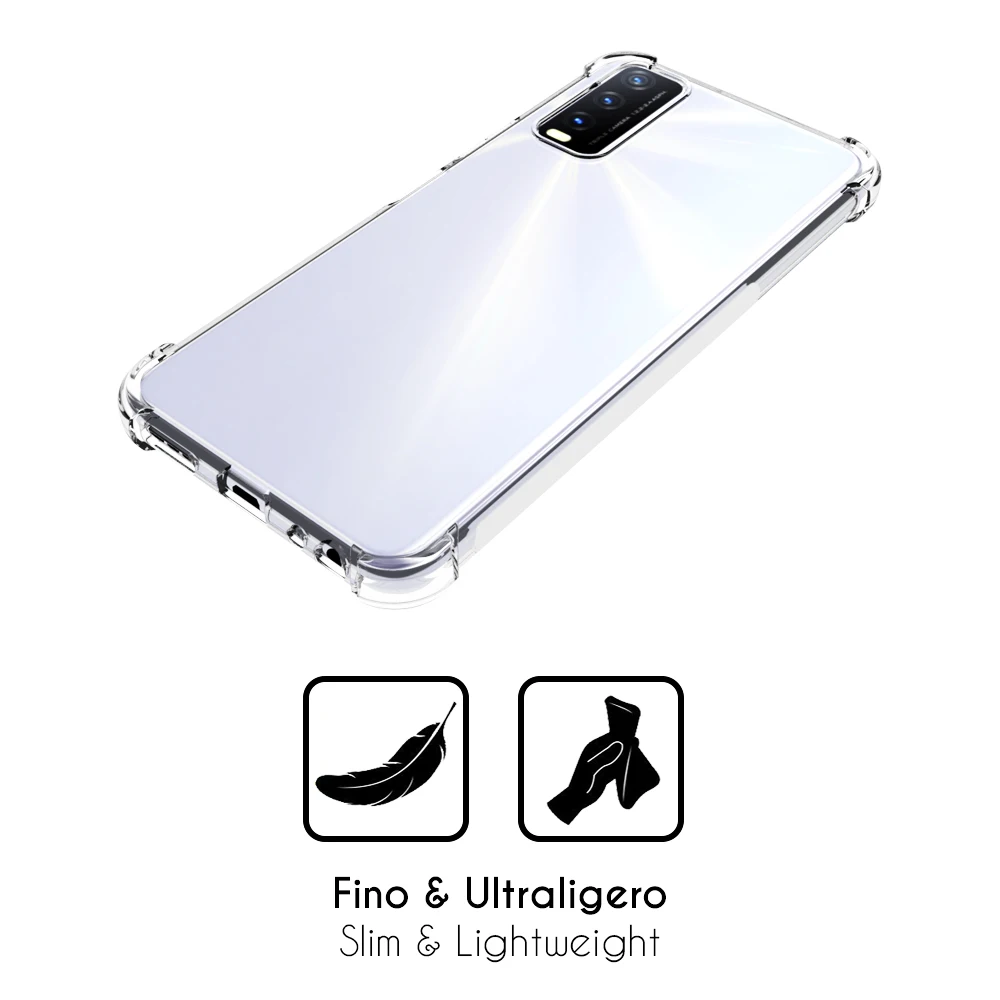 Anti-shock gel TPU gel case with reinforced corner for Vivo Y20 (4G) 6.51