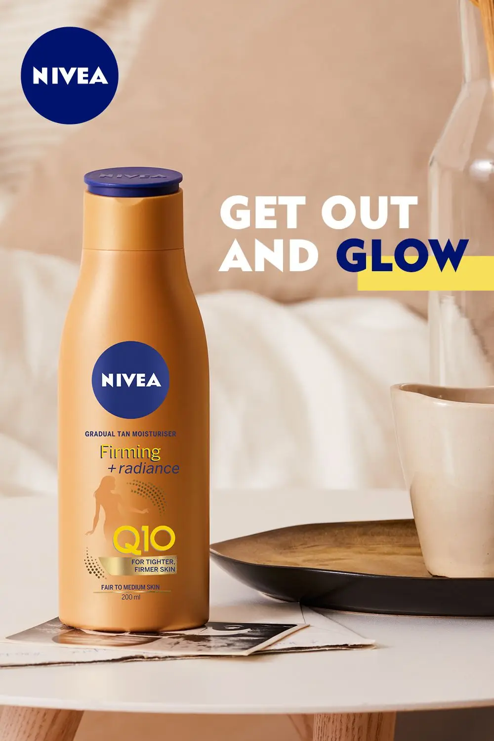 

Nivea Q10 Firming & Tan Body Lotion 200 ML İntensive Care For 48 Hours ( Fast And Free Shipping)