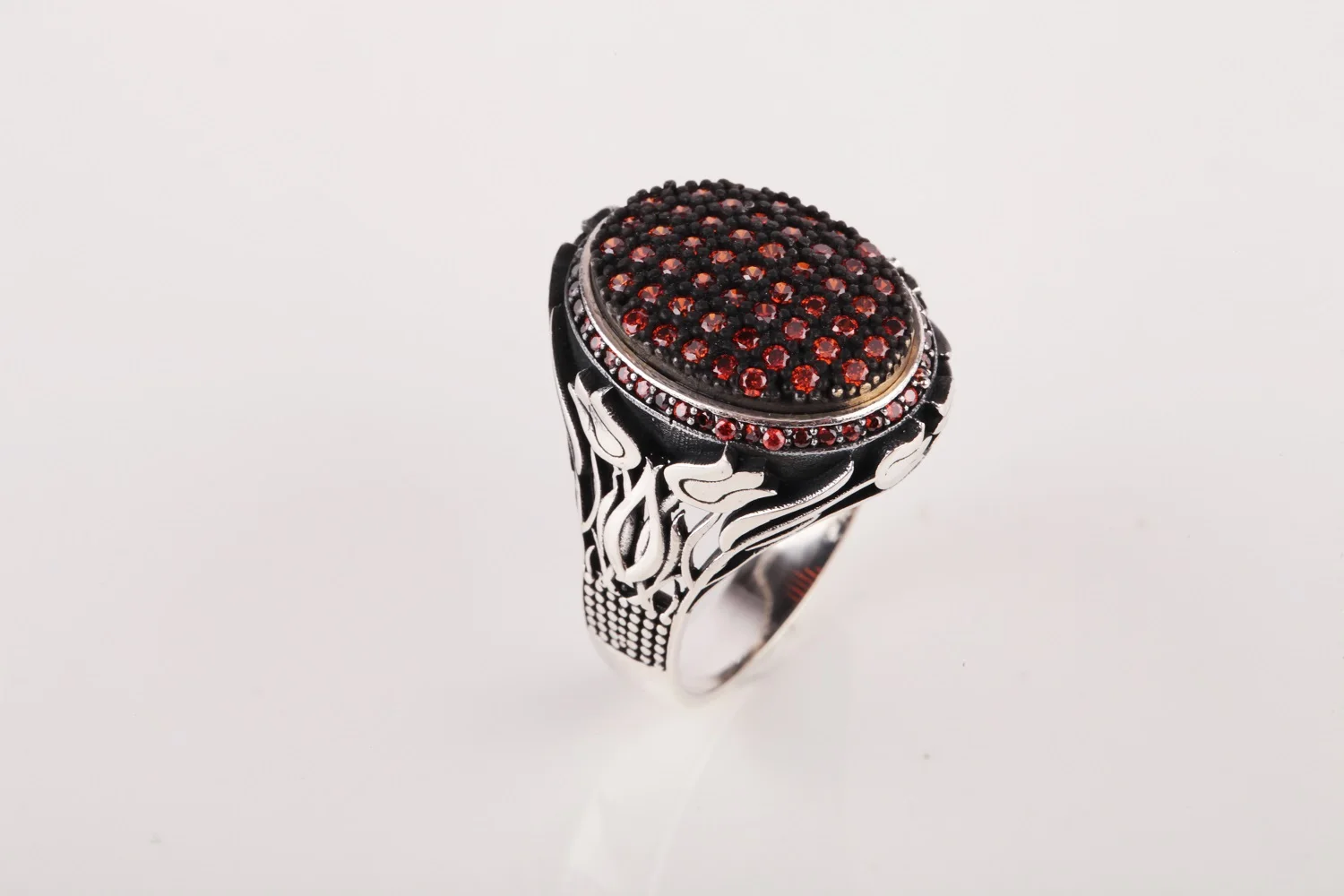 

Мужское серебряное кольцо UM US JEWELRY с микро кубическим цирконием