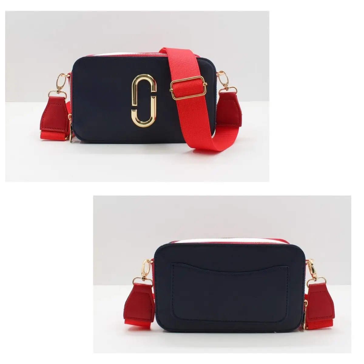 

Rome Italy Zipper Women's Two-Eye Pocket Hand Shoulder Bag Two-Color Wide Shoulder Adjustable Strap Ladies Muslim Hijab Clothing