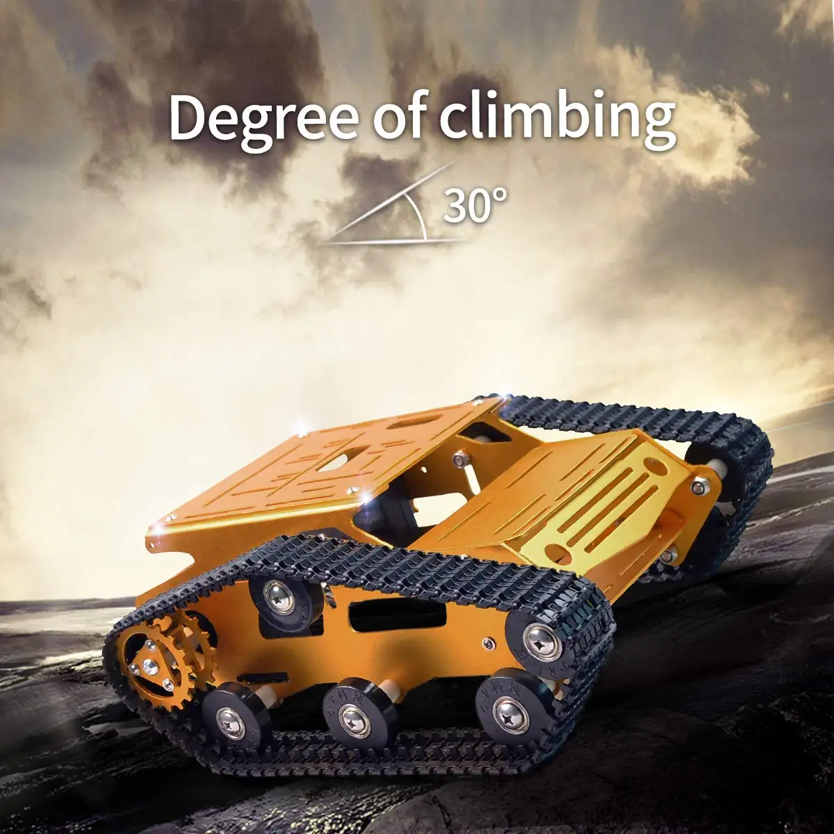 XIAOR GEEK aluminum alloy TANK CHASSIS robot tank platform support for Arduino/Raspberry pi | Demo Board