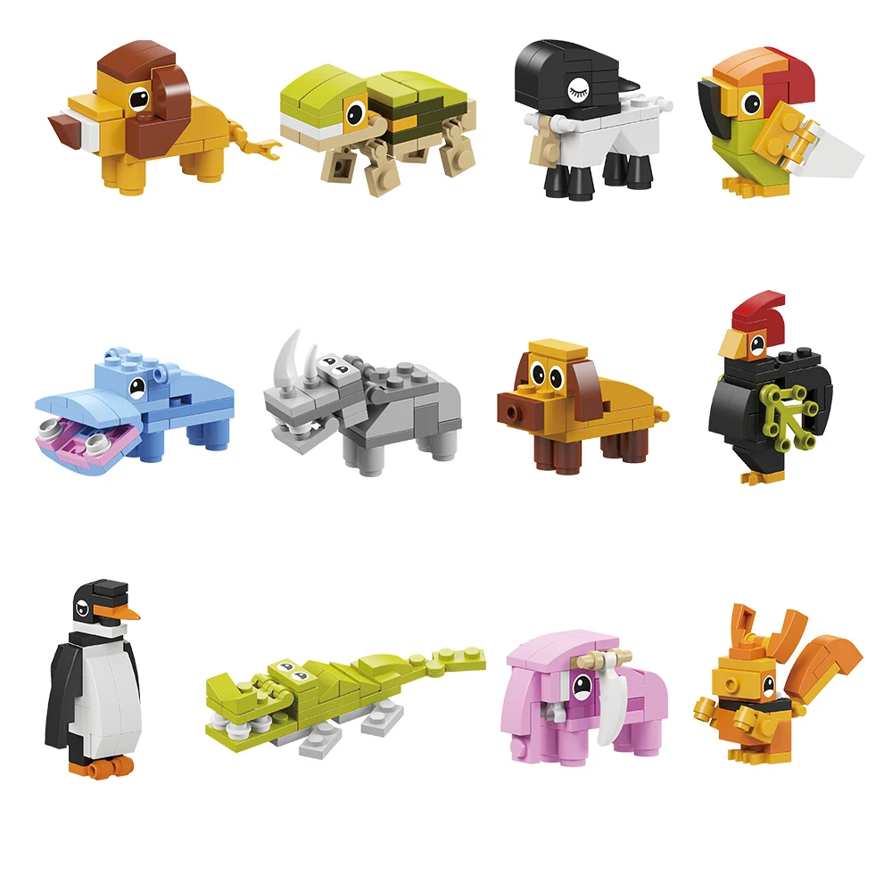 

Kids Toys Mini Building Blocks Animal Series DIY Educational Assembled Mould King Gifts Toys For Children And Adults