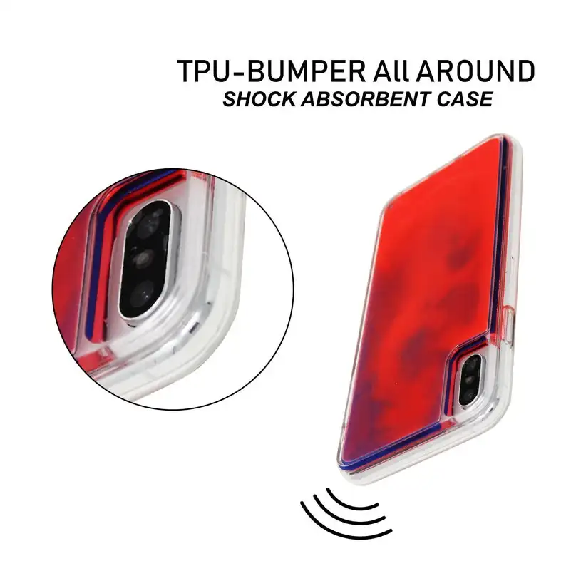 Personalized Neon Dark Pink Red Phone Case Protective Sturdy for iPhone 11 pro x xs XR 6 6s 7 8 plus max case 90s inspired Slime | Мобильные
