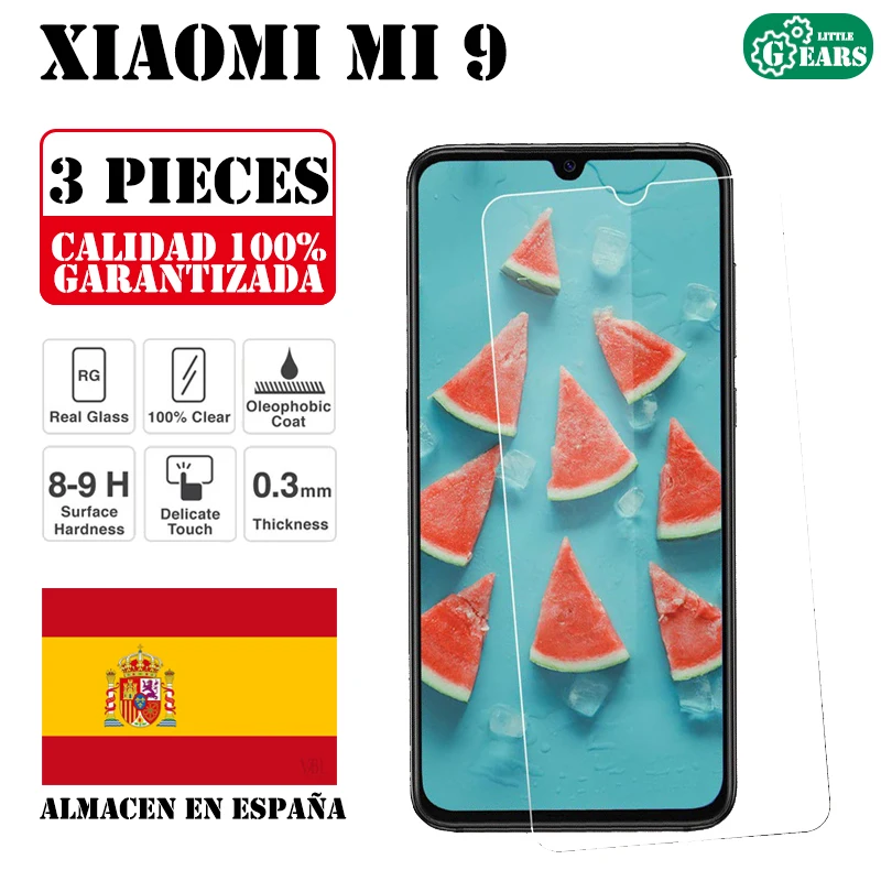 Комплект Xiaomi Mi 9 из 3 предметов защита для экрана закаленного стекла ультратонкая