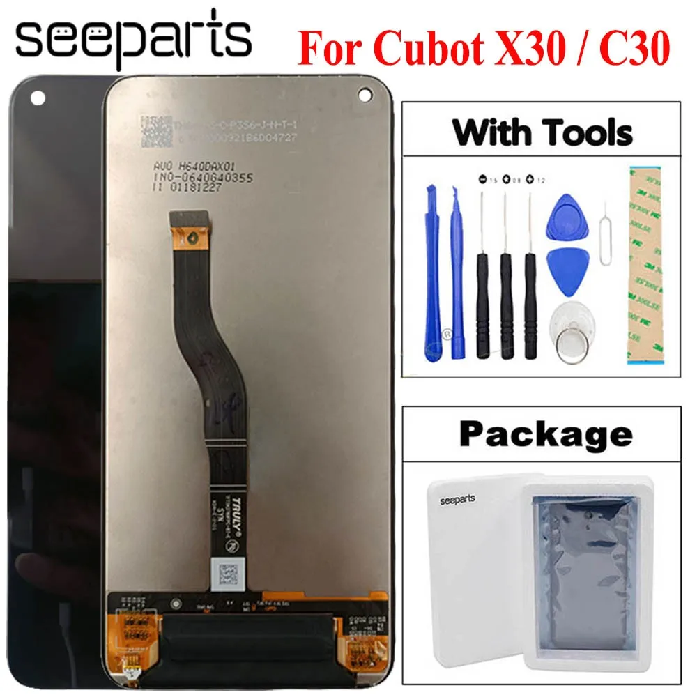 

Tested Well For Cubot X30 LCD Display Touch Screen Digitizer Assembly Replacement Phone 6.4" For Oukitel C30 LCD Display