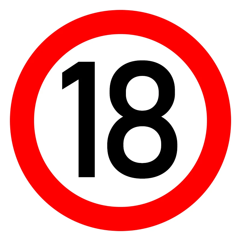 

21913# Car Sticker Number 18 Car Accessories Pegatinas Para Coche DIY Car Styling