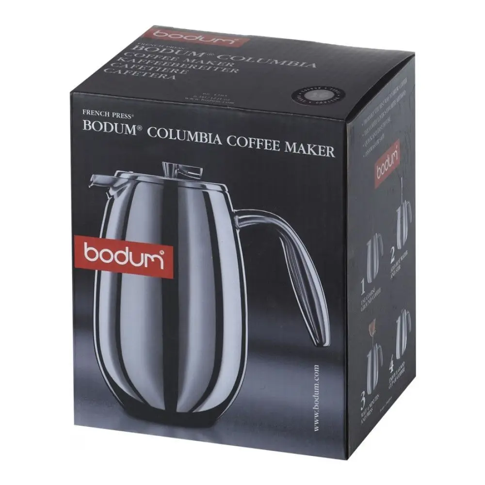 Кофейник френч-пресс с двойными стенками Bodum Columbia 1л 1308-57 | Дом и сад