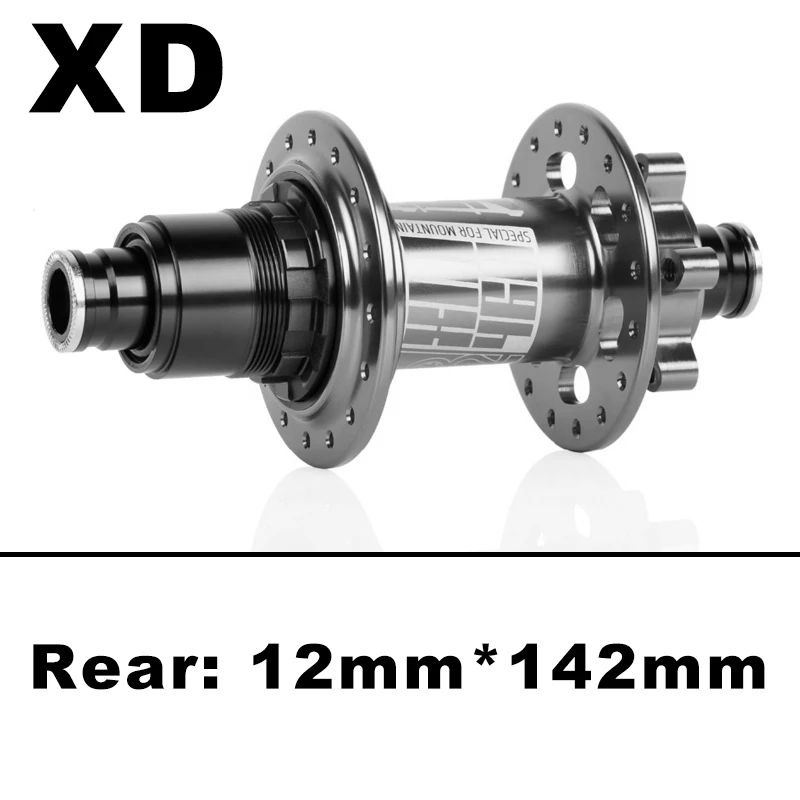 KOOZER XM460 Передняя Задняя Ступица 100*9/15 мм 135*10/142*12 QR через 32 отверстия велосипедные втулки quick release 4 подшипник 6 pawls велосипед ступица часть - Цвет: Gray XD 12-142mm