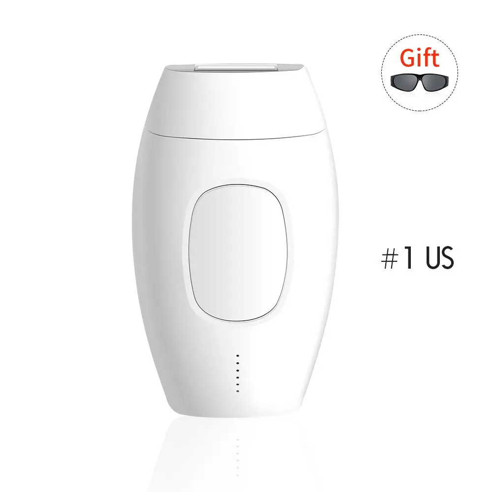 US Plug Ручной лазерный эпилятор, сухая Женская бритва, Женская бритва, триммер для удаления волос, эпилятор для лица, бикини, тела, ног, подмышек - Цвет: US Plug