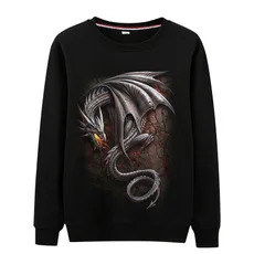 RL Animal Wolf мужские толстовки с капюшоном, пуловер с круглым вырезом черного цвета, тонкая мужская верхняя одежда, толстовка, весенняя и осенняя мужская одежда - Цвет: Лаванда