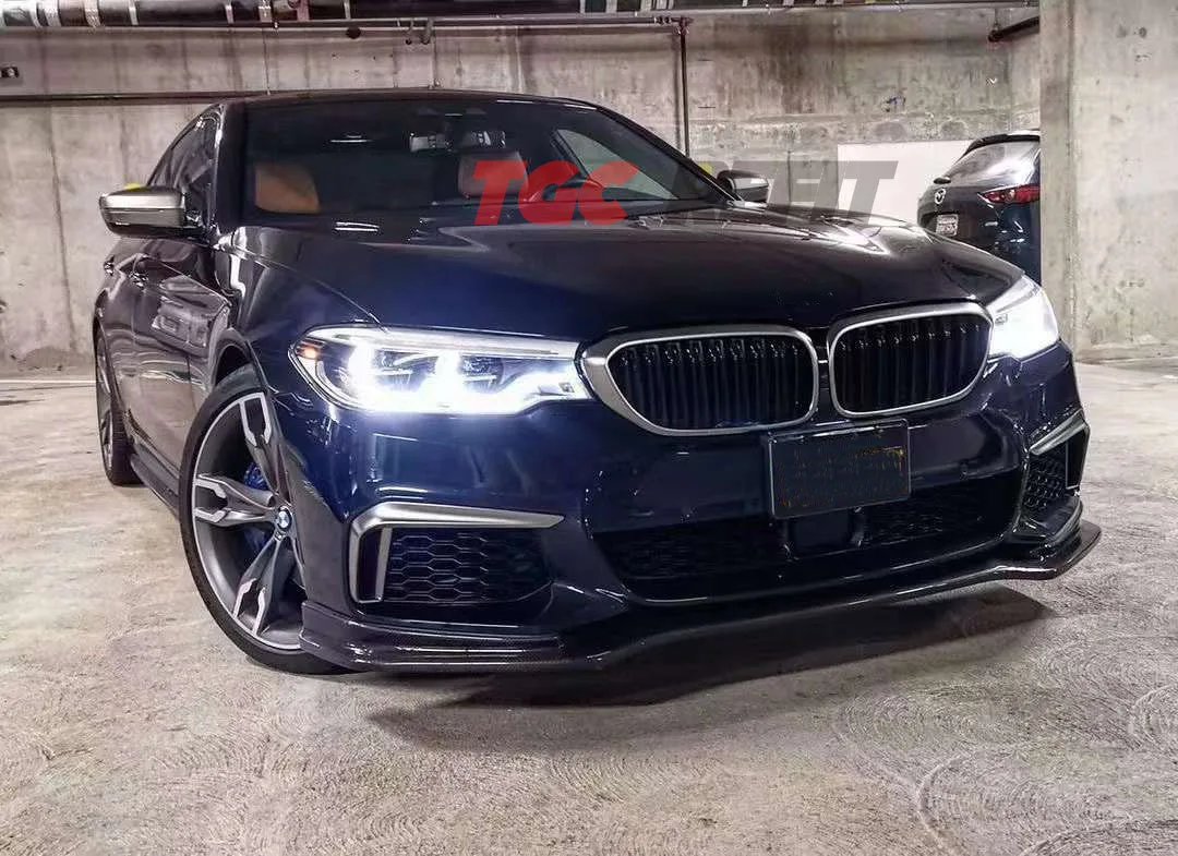 Диффузор для переднего бампера и спойлера из углеродного волокна с фартуками Bmw