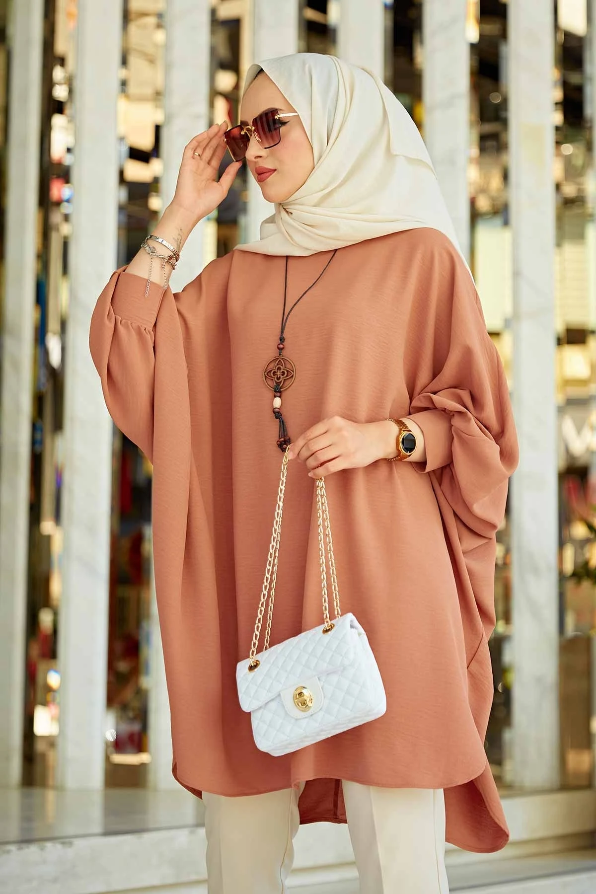 Рукав летучая мышь Aerobin туника с длинным рукавом Элегантная рубашка белого и