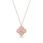 Кутайдан Циркон кубический Клевер из циркония ожерелье 925 пробы серебро